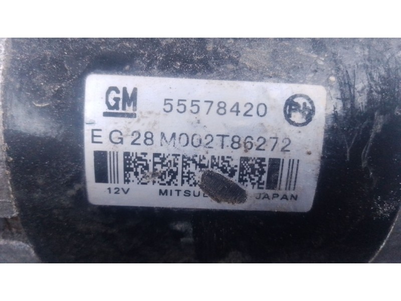 Recambio de motor arranque para opel mokka edition ecoflex referencia OEM IAM 55578420 M002T86272 