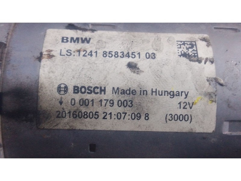 Recambio de motor arranque para bmw 1 (f20) 116 d referencia OEM IAM 1241858345103 0001179003 