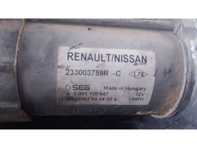 Recambio de motor arranque para renault kangoo express (fw0/1_) 1.5 dci 95 (fw16) referencia OEM IAM   