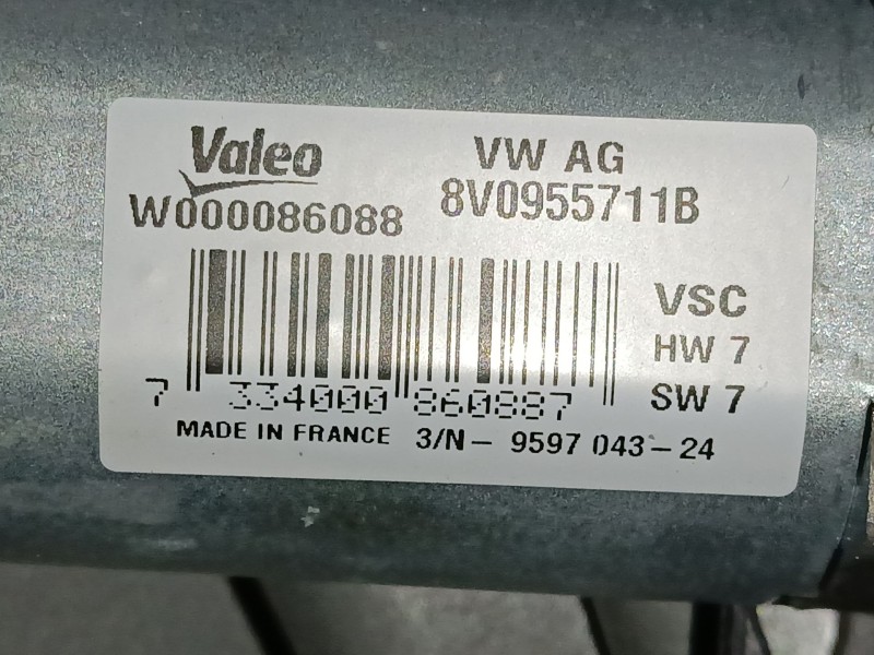 Recambio de motor limpia trasero para audi a1 sportback (gba) 30 tfsi referencia OEM IAM 8V0955711B  