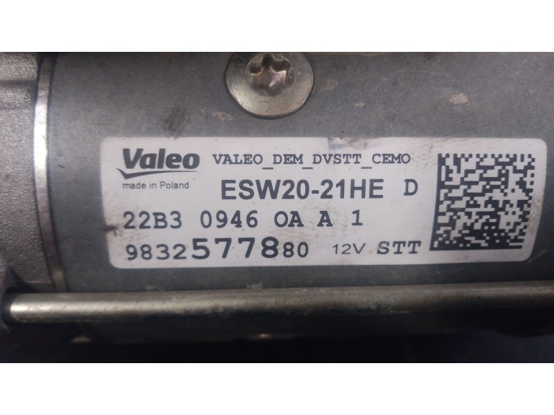 Recambio de motor arranque para peugeot 5008 ii (mc_, mj_, mr_, m4_) 1.5 bluehdi 130 (mcyhzj, mcyhzr, mcyhzx) referencia OEM IAM