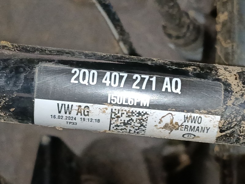 Recambio de transmision delantera izquierda para audi a1 sportback (gba) 30 tfsi referencia OEM IAM 2Q0407271AQ  