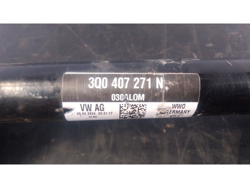 Recambio de transmision delantera izquierda para volkswagen tiguan (ad1, ax1) 2.0 tdi referencia OEM IAM 3Q0407271N  