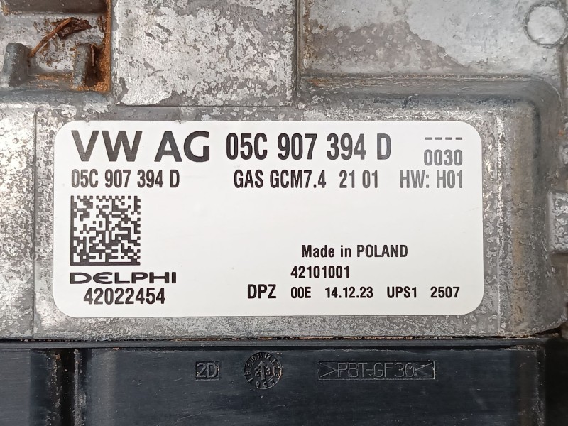 Recambio de centralita motor uce para audi a1 sportback (gba) 30 tfsi referencia OEM IAM   