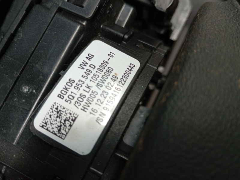 Recambio de anillo airbag para audi a1 sportback (gba) 30 tfsi referencia OEM IAM 5Q1953549D  