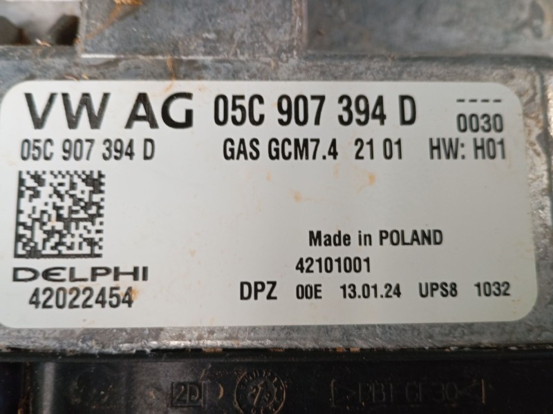 Recambio de centralita motor uce para audi a1 sportback (gba) 30 tfsi referencia OEM IAM 05C907394D 42022454 