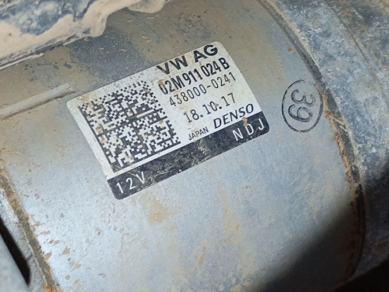 Recambio de motor arranque para volkswagen tiguan (ad1, ax1) 2.0 tdi referencia OEM IAM 02M911024B  