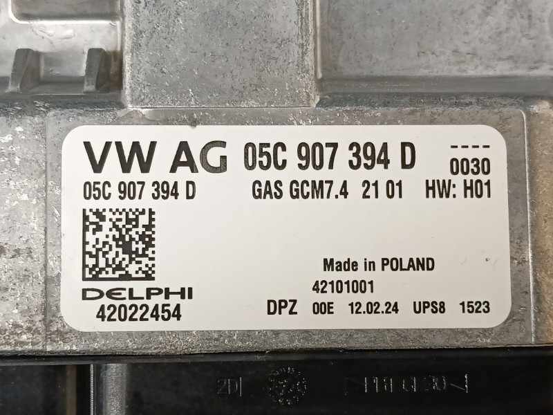 Recambio de centralita motor uce para audi a1 sportback (gba) 30 tfsi referencia OEM IAM   