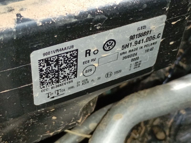 Recambio de faro derecho xenon para volkswagen golf viii (cd1, da1) 1.0 etsi referencia OEM IAM 5H1941006C  