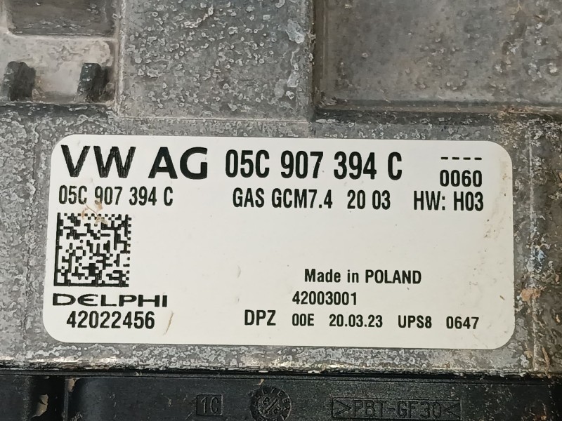Recambio de centralita motor uce para volkswagen golf viii (cd1, da1) 1.0 tsi referencia OEM IAM 05C907394C 42022456 