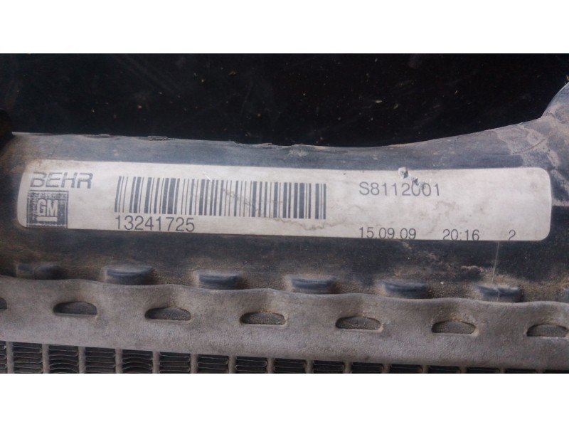 Recambio de radiador agua para opel insignia a (g09) 2.0 cdti (68) referencia OEM IAM   