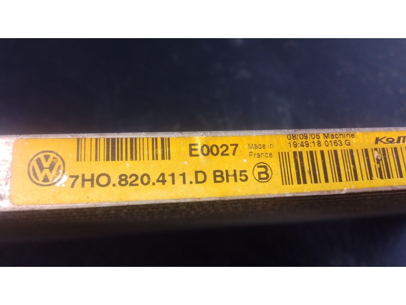 Recambio de condensador / radiador aire acondicionado para volkswagen multivan t5 (7hm, 7hn, 7hf, 7ef, 7em, 7en) 2.5 tdi referen