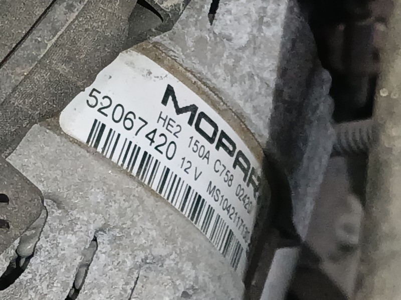 Recambio de alternador para jeep renegade suv (bu, b1, bv) 1.0 t-gdi referencia OEM IAM   