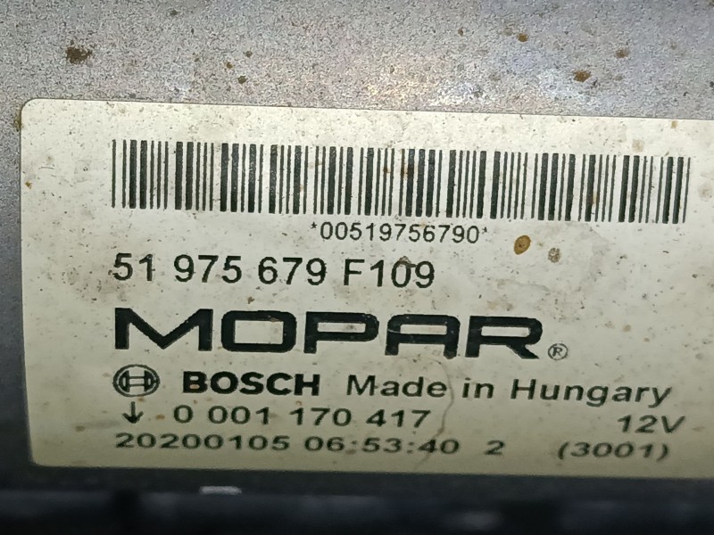 Recambio de motor arranque para jeep renegade suv (bu, b1, bv) 1.0 t-gdi referencia OEM IAM   