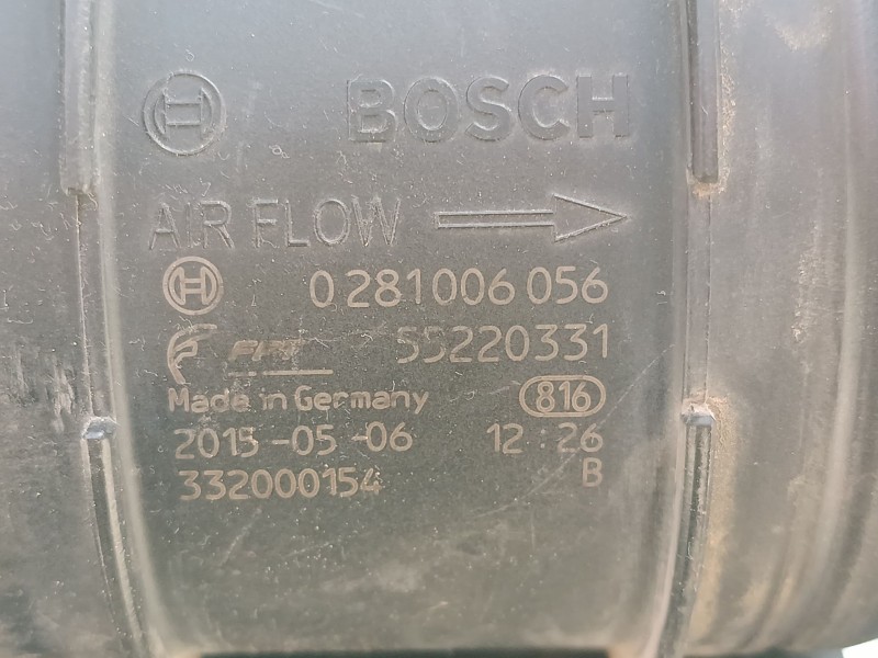 Recambio de caudalimetro para fiat ducato furgoneta (250_) 130 multijet 2,3 d referencia OEM IAM E55220331 0281006056 