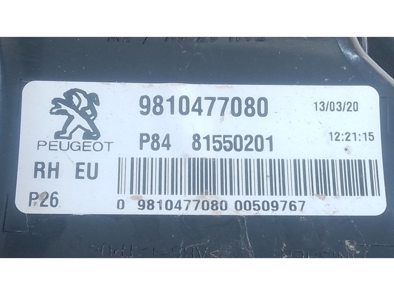 Recambio de piloto trasero derecho para peugeot 3008 ii suv (mc_, mr_, mj_, m4_) 1.2 thp/ puretech 130 (mrhnsm, mrhnsu, mrhnsj, 