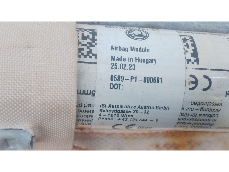 Recambio de airbag cortina delantero izquierdo para skoda scala (nw1) 1.0 tsi referencia OEM IAM   