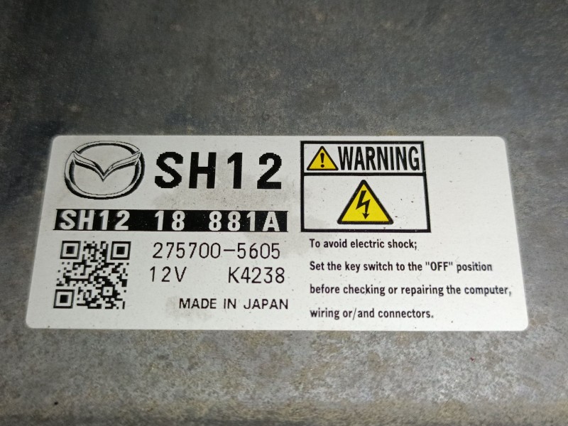 Recambio de centralita motor uce para mazda cx-5 van (ke_) skyactiv-d (kef9) referencia OEM IAM SH1218881A 2757005605 