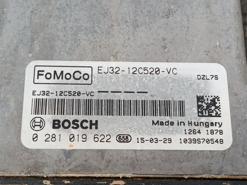 Recambio de centralita motor uce para land rover range rover evoque (l538) 2.2 d 4x4 referencia OEM IAM EJ3212C520VC 0281019622 