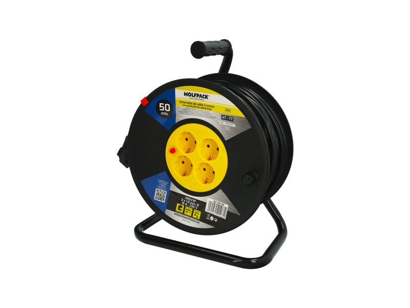 Recambio de ferreteria para universal extensible industrial 4 tomas 50 metros 3 x 1,5 mm extensible industrial 4 tomas 50 metros