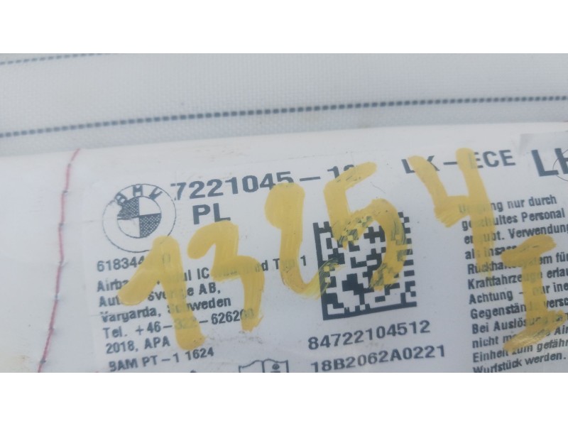 Recambio de airbag cortina delantero izquierdo para bmw 1 (f20) 118 d referencia OEM IAM   