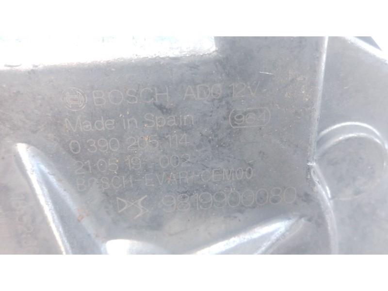 Recambio de motor limpia trasero para citroën c3 aircross i (2r_, 2c_) 1.2 puretech 110 (2rhnzb, 2rhnzw, 2rhnpx, 2rhnpj) referen