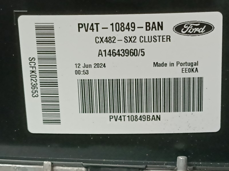 Recambio de cuadro instrumentos para ford kuga iii (dfk) 2.5 duratec plug-in-hybrid referencia OEM IAM PV4T10849BAN A14643960/5 
