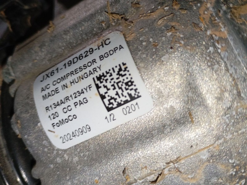 Recambio de compresor aire acondicionado para ford puma (j2k, cf7) 1.0 ecoboost mhev referencia OEM IAM JX6119D629HC  