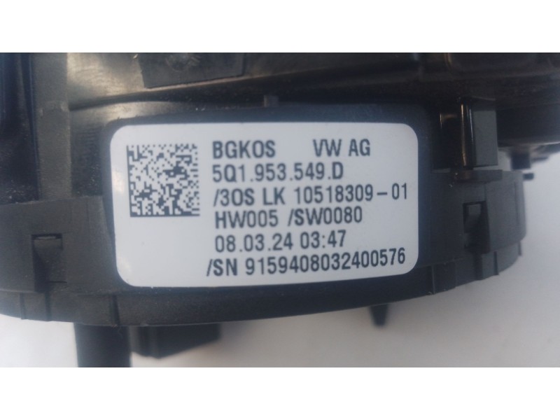 Recambio de anillo airbag para volkswagen caddy v furgoneta/monovolumen (sba, sbh) 2.0 tdi bmt referencia OEM IAM 5Q1953549D  