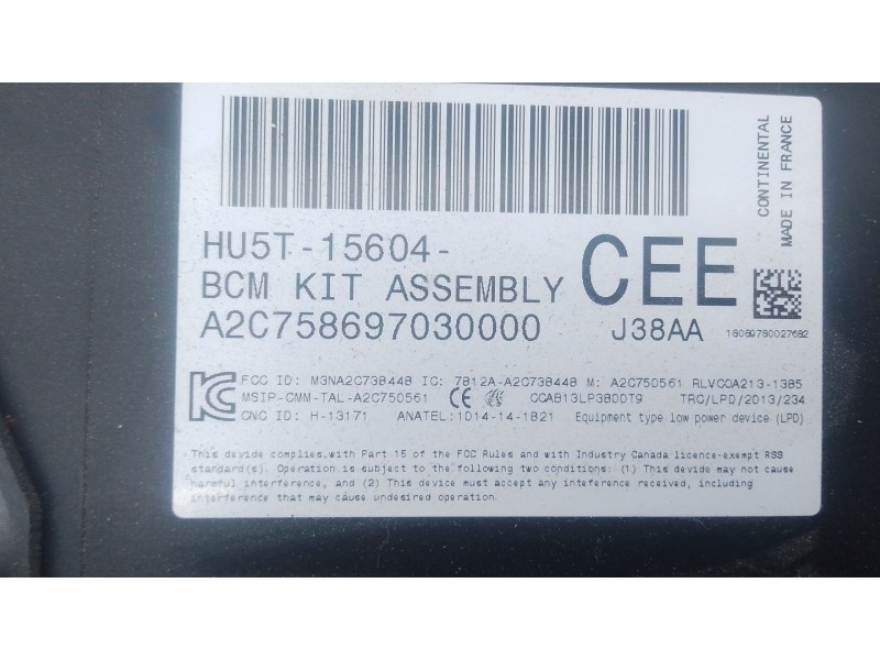 Recambio de caja reles / fusibles para ford ranger (tke) 3.2 tdci 4x4 referencia OEM IAM   