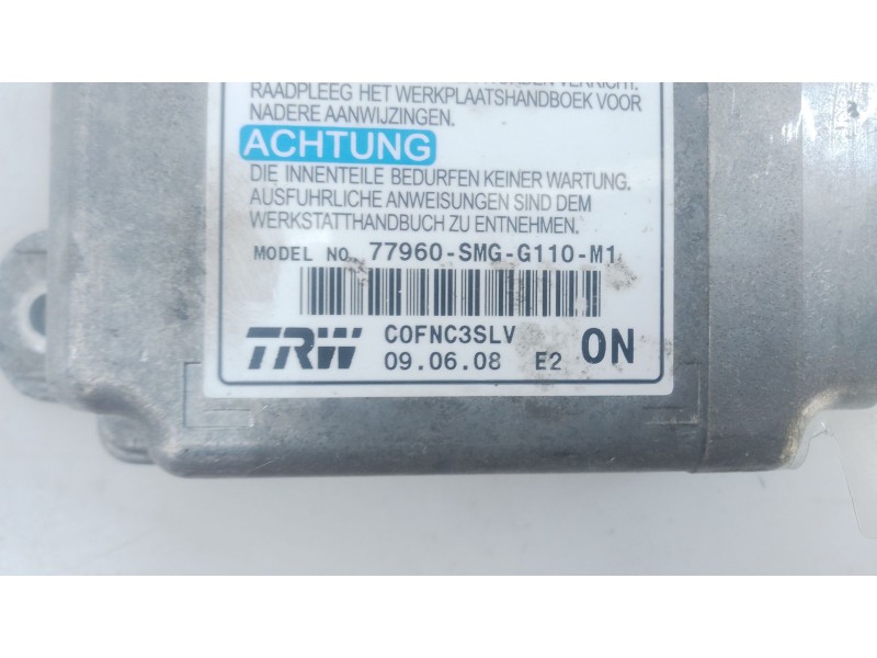 Recambio de centralita airbag para honda civic berlina (fn) 2.2 ctdi referencia OEM IAM 77960SMG6110M1  
