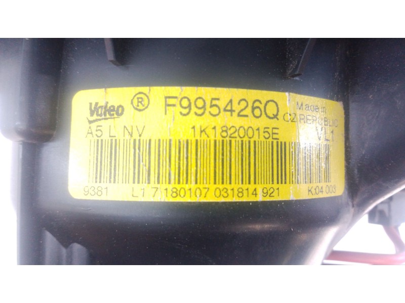 Recambio de ventilador calefaccion para audi a3 (8p) 2.0 tdi ambiente referencia OEM IAM 1K1820015E  