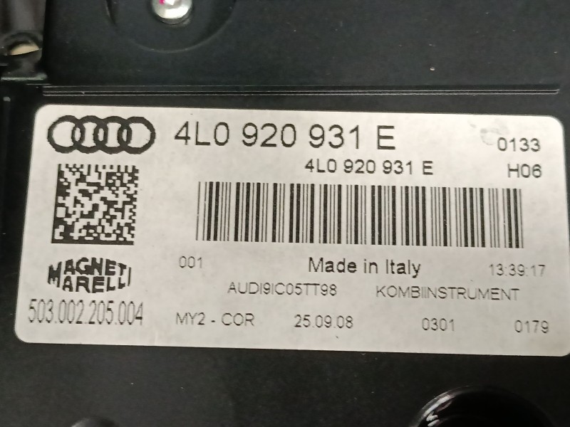 Recambio de cuadro instrumentos para audi q7 (4lb) 3.0 tdi quattro referencia OEM IAM 4LO920931E  
