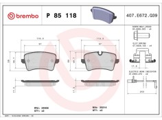 Recambio de juego pastillas de frenos para audi a7 sportback (4ga, 4gf) 3.0 tdi referencia OEM IAM B111292 B111322 8020584103913