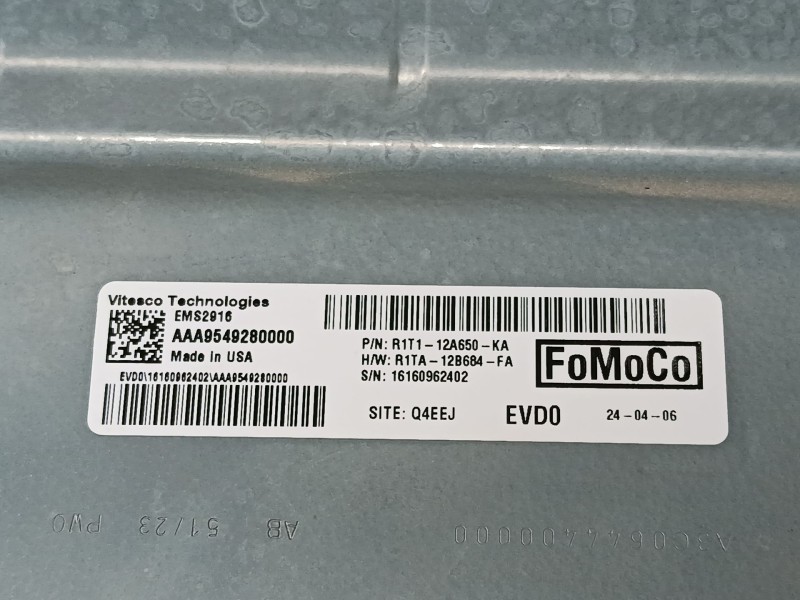 Recambio de centralita motor uce para ford puma (j2k, cf7) 1.0 ecoboost mhev referencia OEM IAM R1T112A650KA R1TA12B684FA 