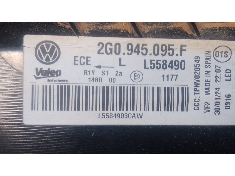 Recambio de piloto trasero izquierdo para volkswagen polo vi (aw1, bz1, ae1) 1.0 tsi referencia OEM IAM   
