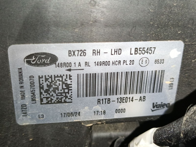 Recambio de faro derecho xenon para ford puma (j2k, cf7) 1.0 ecoboost mhev referencia OEM IAM   