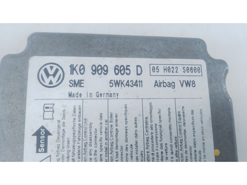Recambio de kit airbag para seat altea (5p1) 2.0 tdi referencia OEM IAM 1K0909605D  E2-A1-13-6