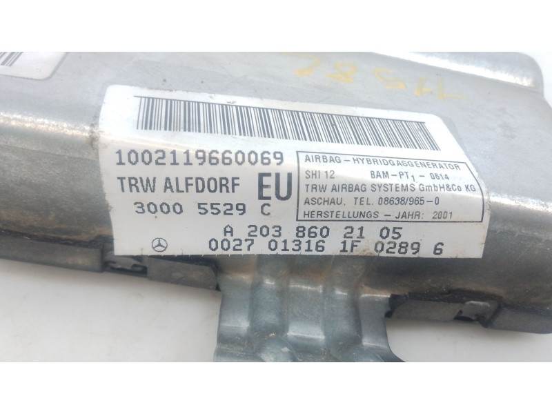 Recambio de airbag delantero izquierdo para mercedes-benz clase c (w203) sportcoupe c 220 cdi (203.706) referencia OEM IAM   