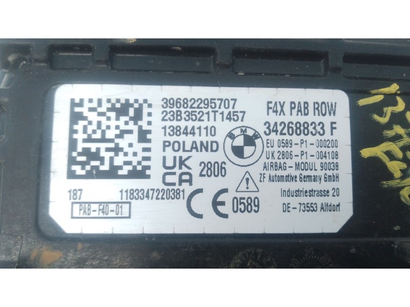 Recambio de airbag delantero derecho para bmw 1 (f40) 118 d referencia OEM IAM   