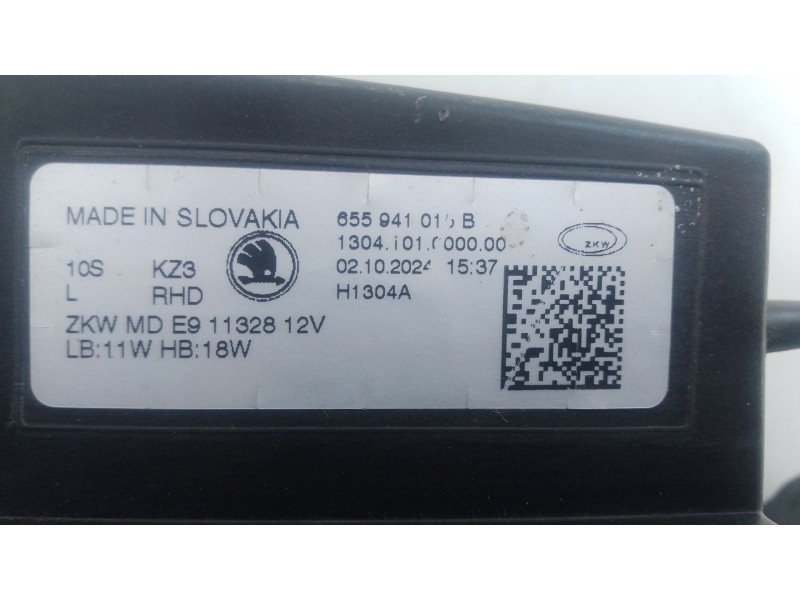Recambio de faro izquierdo xenon para skoda kamiq (nw4) 1.0 tsi referencia OEM IAM 655941015B  