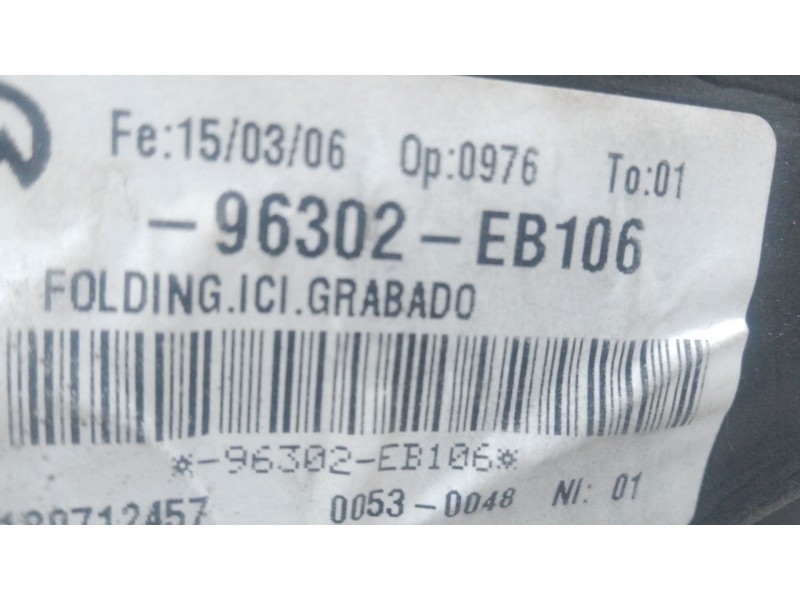 Recambio de retrovisor izquierdo electrico para nissan pathfinder (r51) 2.5 dci se referencia OEM IAM   