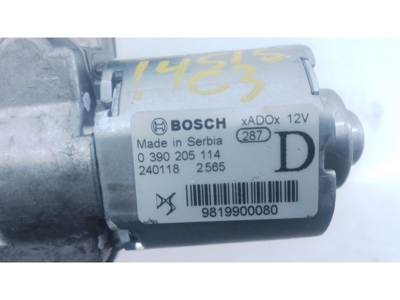 Recambio de motor limpia trasero para citroën c3 aircross i (2r_, 2c_) 1.2 puretech 110 (2rhnzb, 2rhnzw, 2rhnpx, 2rhnpj) referen