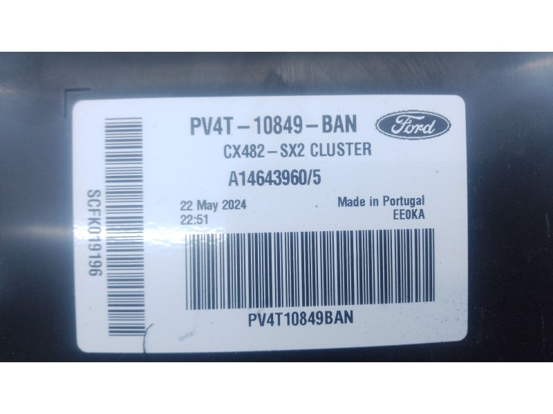 Recambio de cuadro instrumentos para ford kuga iii (dfk) 2.5 duratec plug-in-hybrid referencia OEM IAM PV4T10849 A14643960/5 