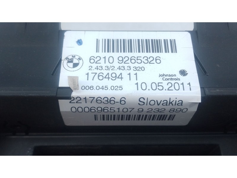 Recambio de cuadro instrumentos para bmw x3 (f25) xdrive 20 d referencia OEM IAM 17649411  