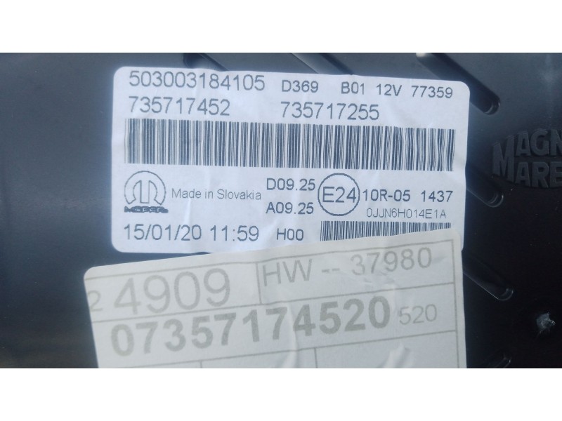 Recambio de cuadro instrumentos para jeep renegade suv (bu, b1, bv) 1.0 t-gdi referencia OEM IAM 735717255  