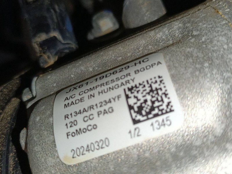 Recambio de compresor aire acondicionado para ford puma (j2k, cf7) 1.0 ecoboost mhev referencia OEM IAM   