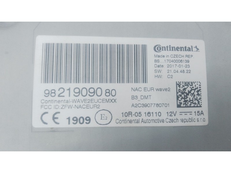 Recambio de sistema navegacion gps para peugeot 3008 ii suv (mc_, mr_, mj_, m4_) 1.6 bluehdi 120 referencia OEM IAM   