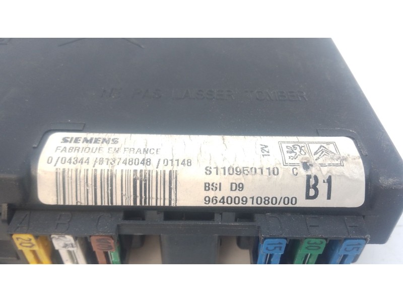Recambio de caja reles / fusibles para peugeot 406 (8b) 2.0 hdi 110 referencia OEM IAM   