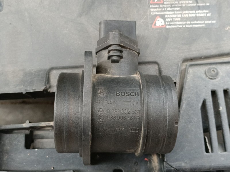 Recambio de caudalimetro para volkswagen passat b6 (3c2) 1.9 tdi referencia OEM IAM 038906461B 0281002531 
